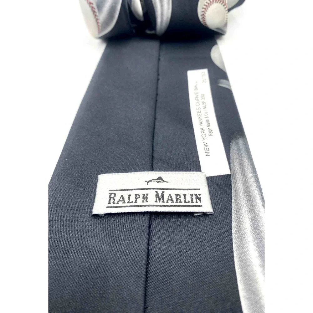 Vintage New York‎ Yankees Men's Neck Tie Ralph Marlin baseball 